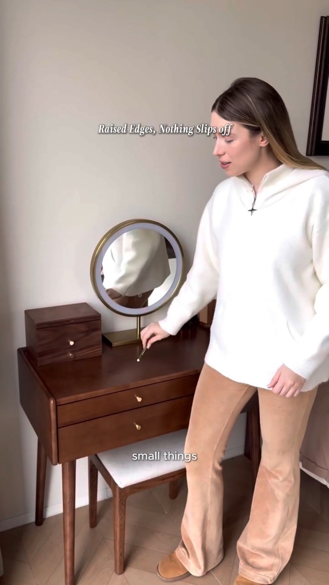 Amazon.com: Wayshome Vanity Desk, Solid Rubberwood Dressing Table